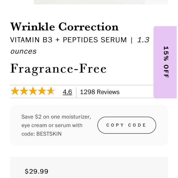 “OLAY WRINKLE CORRECTION SERUM” (new)! - Picture 7 of 7